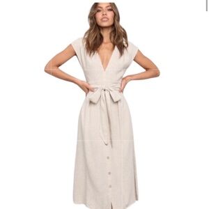 Petal & Pup linen midi dress